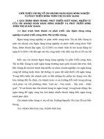 GIỚI THIỆU CHUNG VỀ CHI NHÁNH NGÂN HÀNG NÔNG NGHIỆP VÀ PHÁT TRIỂN NÔNG THÔN THỊ XÃ BẮC GIANG