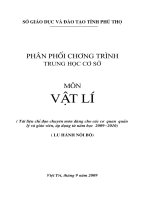 phan phoi chuong trinh mon Vat ly