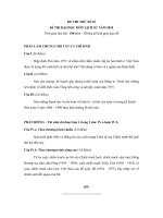 Đề và đáp án thi thử ĐH môn Sử khối C năm 2010_Đề 10