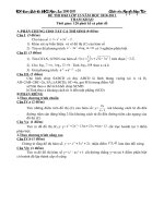 Đề kiểm tra học kì 1 (Tham khảo)