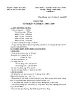 Bao cao tong ket nam hoc 2008 -2009