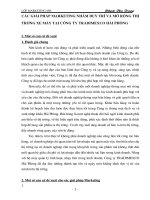 Các giải pháp Marketing nhằm duy trì và mở rộng thị trường xe máy tại Công ty TRADIMEXCO Hải Phòng