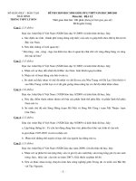 Đề thi chọn HSG LÝ BÔN