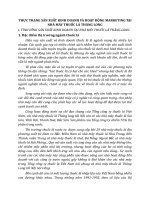 THỰC TRẠNG SẢN XUẤT KINH DOANH VÀ HOẠT ĐỘNG MARKETING TẠI NHÀ MÁY THUỐC LÁ THĂNG LONG