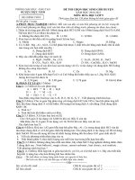 Đề và đáp án môn Hoá 9 năm học 2010-2011