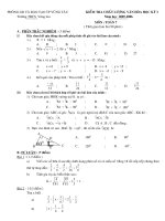 Kiểm tra học kì 1 toán 7 đề số 1