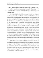 THỰC TRẠNG CÔNG TÁC KẾ TOÁN NGUYÊN VẬT LIỆU TẠI CÔNG TY CỔ PHẦN BÁNH KẸO CAO CẤP HỮU NGHỊ