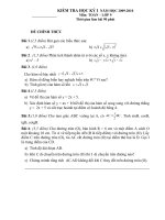 Đề+ĐA thi học kỳ I Toán 9