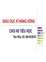 giáo dục kỹ năng sống