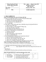 Đề thi HKI môn Sử 7