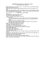 Đề và đáp án KT HKI-Chuẩn KTKN