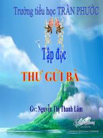 Tập đọc: Thư gửi bà tuần 10 (Lâm)