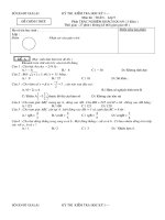 Đề thi H/kỳ I - Gia lai