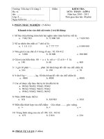 Đề thi giữa kỳ 1