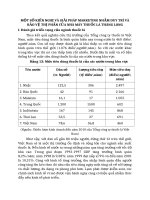 MỘT SỐ KIẾN NGHỊ VÀ GIẢI PHÁP MARKETING NHẰM DUY TRÌ VÀ BẢO VỆ THỊ PHẦN CỦA NHÀ MÁY THUỐC LÁ THĂNG LONG