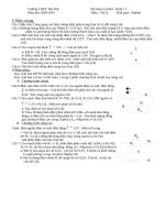 Đề thi HK 1 - Vật Lý 11 THPT Thủ Đức