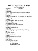 giai bai toan bang cach lap phuong trinh