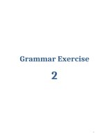 Grammar exercise 2