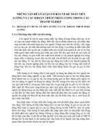 NHỮNG VẤN ĐỀ LÝ LUẬN CƠ BẢN VỀ KẾ TOÁN TIỀN LƯƠNG VÀ CÁC KHOẢN TRÍCH THEO LƯƠNG TRONG CÁC DOANH NGHIỆP
