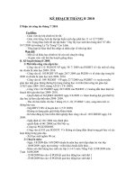 kế hoạch nhà trường