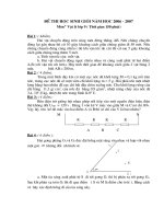 Đề thi HSG Trường Công Thành