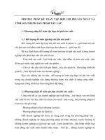 PHƯƠNG PHÁP KẾ TOÁN TẬP HỢP CHI PHÍ SẢN XUẤT VÀ TÌNH GIÁ THÀNH SẢN PHẨM XÂY LẮP