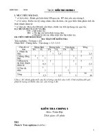 Kiem tra chuong I dai so 8( 2 de-co ma tran va dap an)