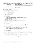 ĐỀ THI HK I MÔN TOÁN 9 (2010-2011)