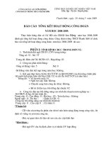 Báo cáo tổng kết công đoàn 2008-2009