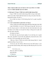 THỰC TRẠNG HIỆU QUẢ SỬ DỤNG VỐN TẠI CÔNG TY TNHH VẬT TƯ THIẾT BỊ ĐIỆN QUANG MINH