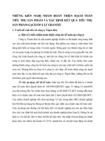 NHỮNG KIẾN NGHỊ NHẰM HOÀN THIỆN HẠCH TOÁN TIÊU THỤ SẢN PHẨM VÀ XÁC ĐỊNH KẾT QUẢ TIÊU THỤ SẢN PHẨM GẠCH ỐP LÁT GRANITE