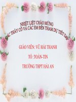 Bài 1: Khái niệm về mặt tròn xoay