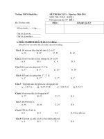 de thi hk I toan 6 có đáp án