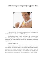 Chấn thương vai ở người tập luyện thể thao