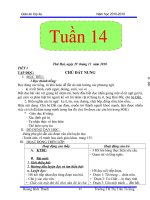 giáo án tuần 14 chuẩn nhất