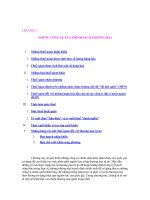 NHỮNG CÔNG CỤ CỦA CHÍNH SÁCH THƯƠNG MẠI