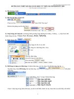 Hướng dẫn thiết kế bài giảng điện tử trên Powerpoint 2003