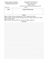 ĐỀ KT HKI - GDCD 6