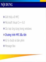 Ứng dụng MFC đầu tiên