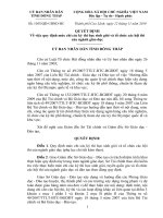 QĐ 1055 của  UBND Tỉnh ĐT về mức chi cho các hội thi