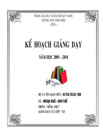kế hoạch giảng dạy E. 7