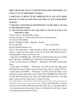 THỰC TRẠNG KẾ TOÁN LƯU CHUYỂN HÀNG HOÁ NHẬP KHẨU TẠI CÔNG TY XUẤT NHẬP KHẨU XI MĂNG