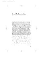 About the Contributors