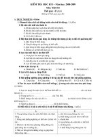 Đề thi HKI Lý 6 (có ĐA)