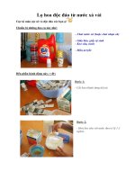 Lọ hoa độc đáo từ nước xả vải