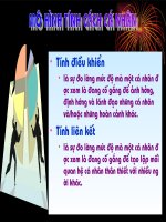 4 phong thái của tính cách cá nhân