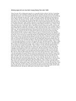 Những ngày lịch sử của Cách mạng tháng Tám năm 1945