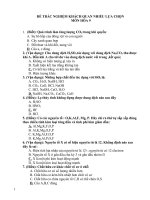 BỘ TRẮC NGHIỆM HÓA 9