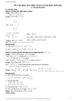 Ôn tập toán 9_HKI_2010-2011