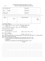 Đề kiểm tra Học kỳ I_môn Toán Lớp 6_1b